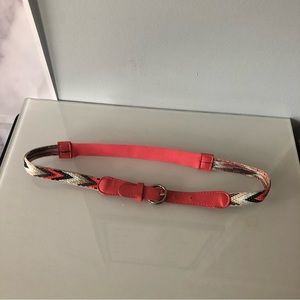 PINK/TAN CHEVRON DESIGN BELT